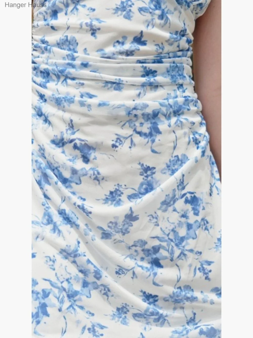 Girls Floral Mesh Ruched Mini Dress Spaghetti Strap Cami